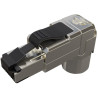 Złącze Solarix MPTL 90° RJ45 CAT6A STP samogwintujące SXRJ45-6A-STP-BK-SA-U
