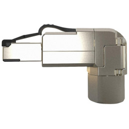 Solarix Konektor MPTL 90° RJ45 CAT6A STP samořezný SXRJ45-6A-STP-BK-SA-U