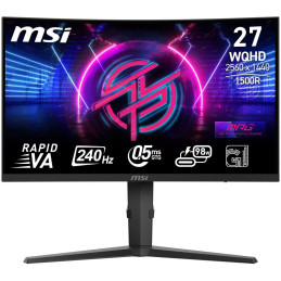 MSI Gaming MPG 275CQRXF/ 27"/ 2560x1440/ VA/ 0,5ms/ 240Hz/ 400cd/m2/ 4000:1/ HDMI/ DP/ USB/ VESA/ černý
