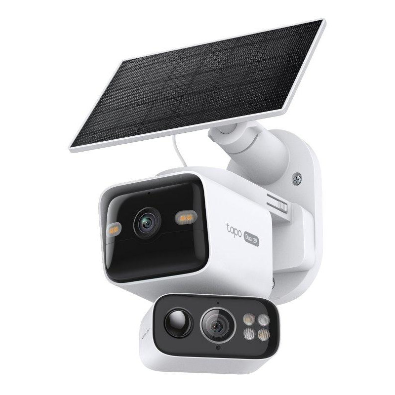 TP-Link Tapo C645D KIT venkovní WiFi Kamera duální, 2x 2K, 2304×1296, audio, IR 10m, SD, IP65, solar panel, 10000 mAh
