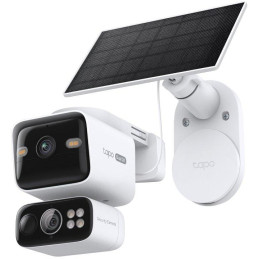 TP-Link Tapo C645D KIT venkovní WiFi Kamera duální, 2x 2K, 2304×1296, audio, IR 10m, SD, IP65, solar panel, 10000 mAh