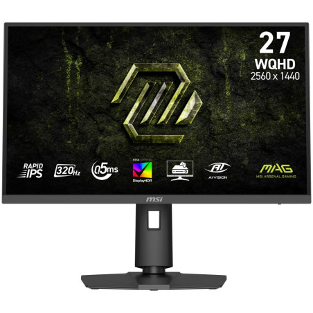 MSI Gaming MAG 274QPF X32/ 27"/ 2560x1440/ IPS/ 0,5ms/ 320Hz/ 300cd/m2/ 1000:1/ HDMI/ DP/ VESA/ černý