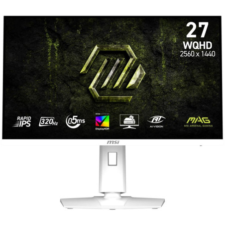 MSI Gaming MAG 274QRFW X32/ 27"/ 2560x1440/ IPS/ 0,5ms/ 320Hz/ 300cd/m2/ 1000:1/ HDMI/ DP/ VESA/ bílý