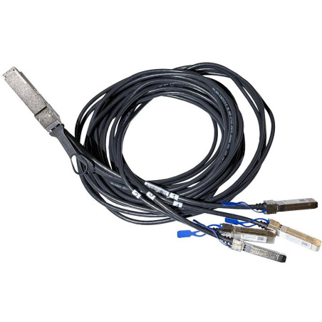 MikroTik DQ+BC0003-DS+ 200G/400G na 4× 50G MiniGBIC moduly, 3m, QSFP56