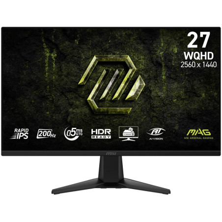 MSI Gaming MAG 275QF E20/ 27"/ 2560x1440/ IPS/ 0,5ms/ 200Hz/ 300cd/m2/ 1200:1/ HDMI/ DP/ VESA/ černý