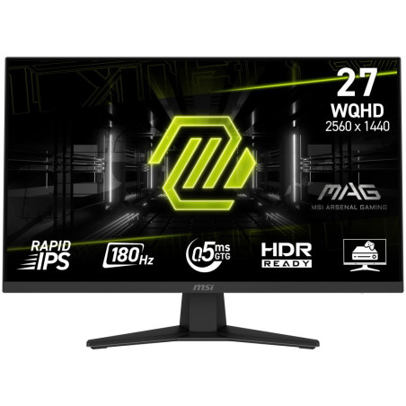MSI Gaming MAG 274QF/ 27"/ 2560x1440/ IPS/ 0,5ms/ 180Hz/ 250cd/m2/ 1000:1/ HDMI/ DP/ VESA/ černý