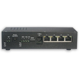 TINYCONTROL 4portový PoE přepínač s provozem na fotovoltaický panel a baterii