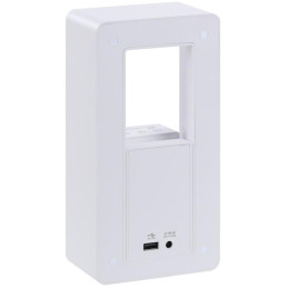 IMMAX LED budík CALM/ relaxační zvuky/ 18W/ vstup 12V/1,5A/ výstup 10W (5V/2A)/ 3000K/ USB/ bílý