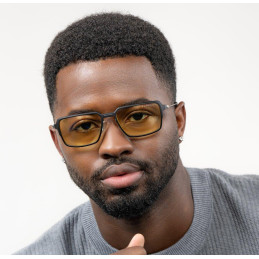 GUNNAR kancelářske/herní brýle TERA ONYX SILVER  * jantárová skla BLF 65 * GUNNAR focus