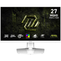 MSI Gaming MAG 274QRFW E20/ 27"/ 2560x1440/ IPS/ 0,5ms/ 200Hz/ 300cd/m2/ 1000:1/ HDMI/ DP/ VESA/ bílý