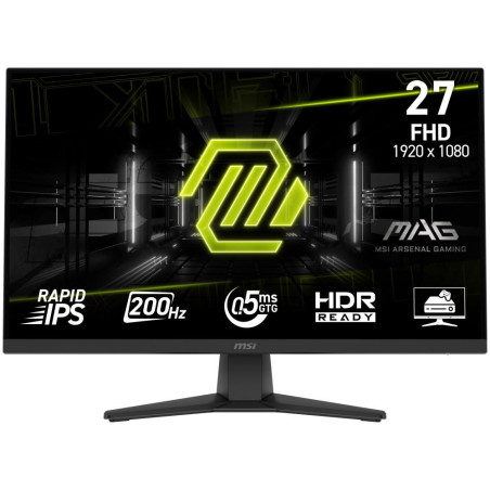 MSI Gaming MAG 272F/ 27"/ 1920x1080/ IPS/ 0,5ms/ 200Hz/ 300cd/m2/ 1000:1/ HDMI/ DP/ VESA/ černý