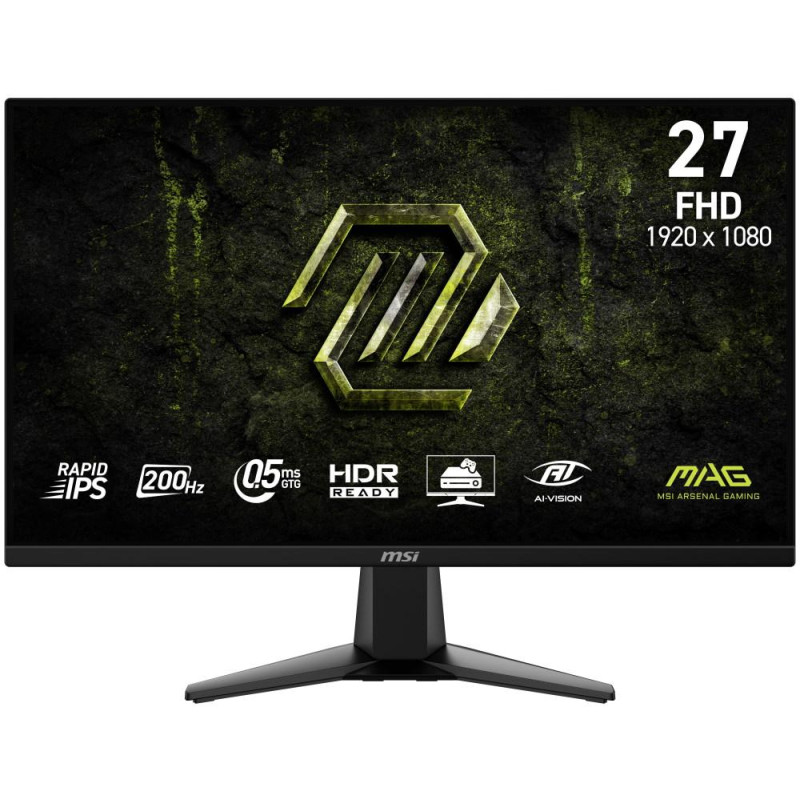 MSI Gaming MAG 275F E20/ 27"/ 1920x1080/ IPS/ 0,5ms/ 200Hz/ 300cd/m2/ 1000:1/ HDMI/ DP/ VESA/ černý