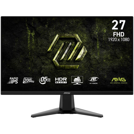 MSI Gaming MAG 275F E20/ 27"/ 1920x1080/ IPS/ 0,5ms/ 200Hz/ 300cd/m2/ 1000:1/ HDMI/ DP/ VESA/ černý