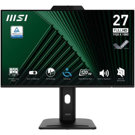 MSI PRO MP272PMG/ 27"/ 1920x1080/ IPS/ 4ms/ 120Hz/ 300cd/m2/ 1500:1/ HDMI/ DP/ USB/ VESA/ černý