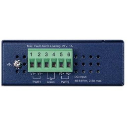 Planet IPOE-176, Ultra PoE++ průmyslový injector 802.3bt do 95W, vstup 48-54V, 10 Gb, DIN, IP30, -40~75st.