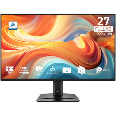 MSI PRO MP275 E14L/ 27"/ 1920x1080/ IPS/ 1ms/ 144Hz/ 300cd/m2/ 1500:1/ HDMI/ VESA/ černý