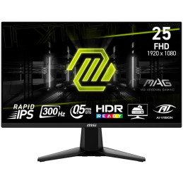 MSI Gaming MAG 255XF/ 25"/ 1920x1080/ IPS/ 0,5ms/ 300Hz/ 250cd/m2/ 1000:1/ HDMI/ DP/ VESA/ černý