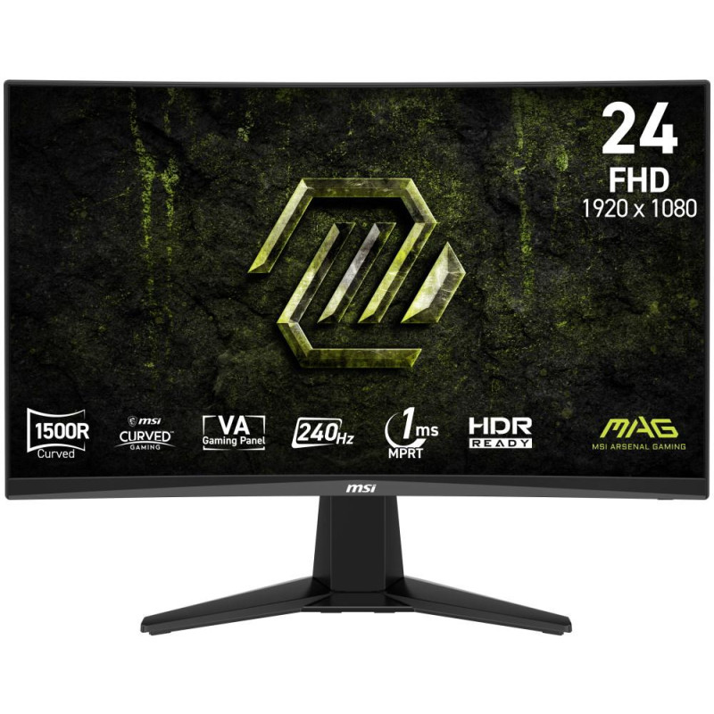 MSI Gaming MAG 245C X24/ 24"/ 1920x1080/ VA/ 1ms/ 240Hz/ 300cd/m2/ 3000:1/ HDMI/ DP/ VESA/ černý