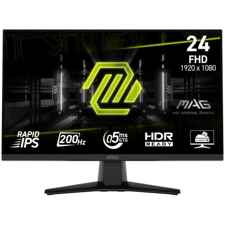 MSI Gaming MAG 242F/ 24"/ 1920x1080/ IPS/ 0,5ms/ 200Hz/ 300cd/m2/ 1000:1/ HDMI/ DP/ VESA/ černý