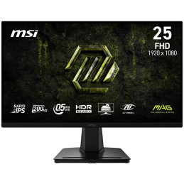 MSI Gaming MAG 256F E20/ 25"/ 1920x1080/ IPS/ 0,5ms/ 200Hz/ 300cd/m2/ 1000:1/ HDMI/ DP/ VESA/ černý