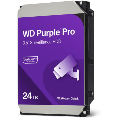 WD PURPLE PRO 24TB / WD241PURP / SATA 6Gb/s / Interní 3,5"/ 7200 rpm / 512MB