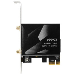 MSI WiFi PCIe adaptér HERALD BE9400 WI-FI 7/ PCI-E/ 6 GHz/ 5GHz/ 2,4GHz