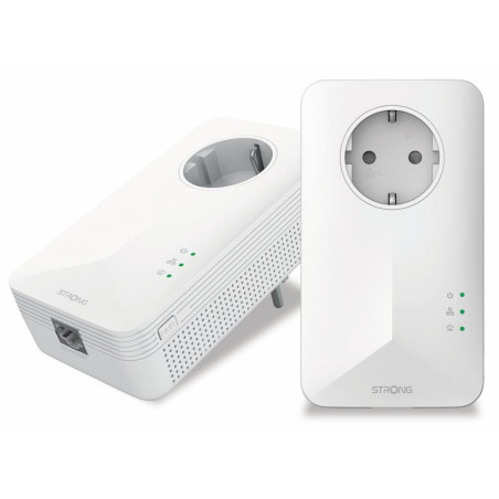 STRONG sada 2 adaptérů Powerline 1000 DUO EU/ 1000 Mbit/s/ 1x LAN/ bílý