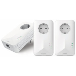 STRONG sada 3 adaptérů Powerline 1000 TRI EU/ 1000 Mbit/s/ 1x LAN/ bílý