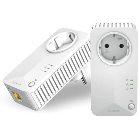 STRONG sada 2 adaptérů Powerline 600 DUO EU/ 600 Mbit/s/ 1x LAN/ bílý