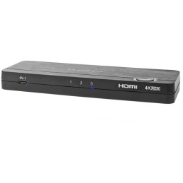 NEDIS HDMI převodník/ USB-C zásuvka/ 2x HDMI vstup/ 4x USB-A zásuvka/ 1x HDMI výstup/ 1cestný/ 4K@60Hz/ 18 Gbps/ ABS/ an