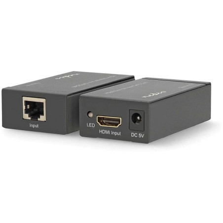 NEDIS HDMI extender/ přes Cat6/ do 60 m/ 1080p/ 1.65 Gbps/ kov/ antracit