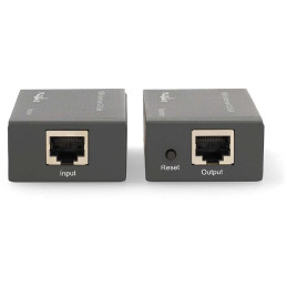 NEDIS HDMI extender/ přes Cat6/ do 60 m/ 1080p/ 1.65 Gbps/ kov/ antracit