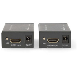 NEDIS HDMI extender/ přes Cat6/ do 60 m/ 1080p/ 1.65 Gbps/ kov/ antracit