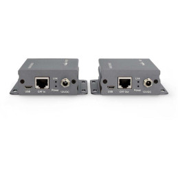 NEDIS HDMI extender/ přes Cat6/ do 50 m/ 4K@30Hz/ 10.2 Gbps/ funkce IR return/ kov/ antracit