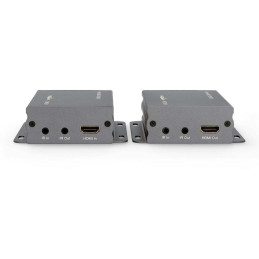 NEDIS HDMI extender/ přes Cat6/ do 50 m/ 4K@30Hz/ 10.2 Gbps/ funkce IR return/ kov/ antracit