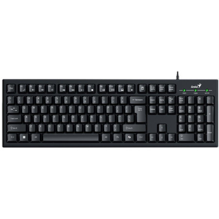 POŠKOZENÝ OBAL - GENIUS KB-100/ Drátová/ Copilot/ USB/ černá/ CZ+SK layout