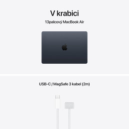 Apple MacBook Air 13'' (2026) / M5 / 13,6" / 10C CPU / 8C GPU / 16GB RAM / 512GB SSD / Temně inkoustový