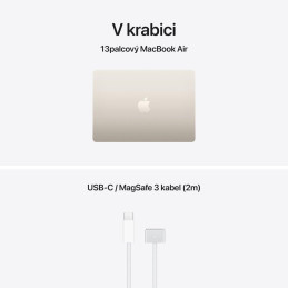 Apple MacBook Air 13'' (2026) / M5 / 13,6" / 10C CPU / 10C GPU / 24GB RAM / 1TB SSD / Hvězdně bílý