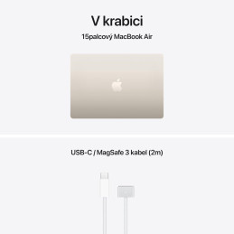 Apple MacBook Air 15'' (2026) / M5 / 15,3" / 10C CPU / 10C GPU / 16GB RAM / 512GB SSD / Hvězdně bílý