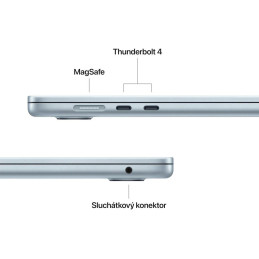 Apple MacBook Air 15'' (2026) / M5 / 15,3" / 10C CPU / 10C GPU / 16GB RAM / 512GB SSD / Blankytně modrý