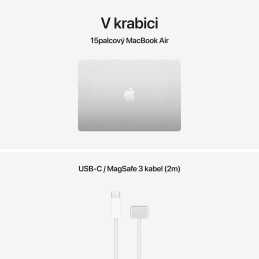 Apple MacBook Air 15'' (2026) / M5 / 15,3" / 10C CPU / 10C GPU / 24GB RAM / 1TB SSD / Stříbrný