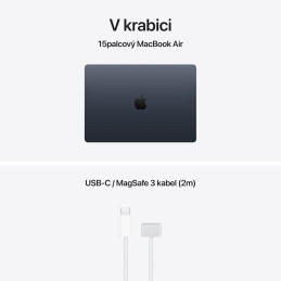 Apple MacBook Air 15'' (2026) / M5 / 15,3" / 10C CPU / 10C GPU / 24GB RAM / 1TB SSD / Temně inkoustový