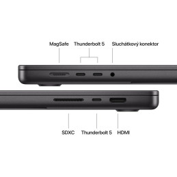 Apple MacBook Pro 16'' (2026) / M5 PRO / 16,2" / 18C CPU / 20C GPU / 24GB RAM / 1TB SSD / Vesmírně černý