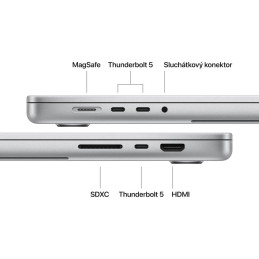 Apple MacBook Pro 16'' (2026) / M5 MAX / 16,2" / 18C CPU / 32C GPU / 36GB RAM / 2TB SSD / Stříbrný