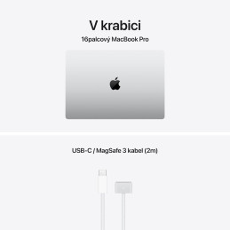 Apple MacBook Pro 16'' (2026) / M5 MAX / 16,2" / 18C CPU / 32C GPU / 36GB RAM / 2TB SSD / Stříbrný