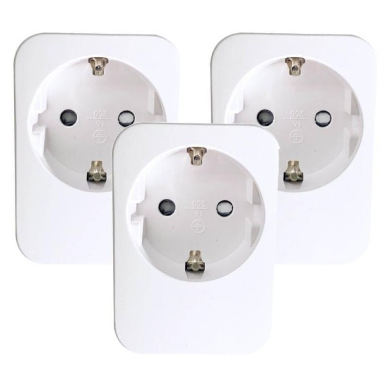 POUŽITÉ - IMMAX NEO LITE SMART sada 3x chytrá vnitřní zásuvka v2/ bez kolíku (typ F)/ Wi-Fi/ Google Assistant/ Amazon A...