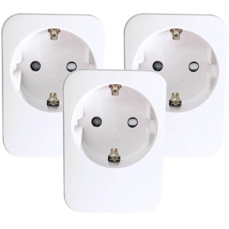 POUŽITÉ - IMMAX NEO LITE SMART sada 3x chytrá vnitřní zásuvka v2/ bez kolíku (typ F)/ Wi-Fi/ Google Assistant/ Amazon A...