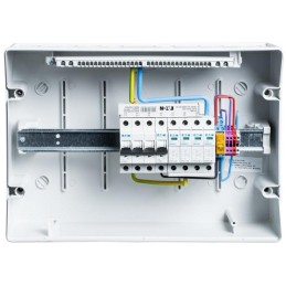 Solarmi AC25N0 osazený rozvaděč pro fotovoltaiku, jističe, chránič, N0, 3f, 25A