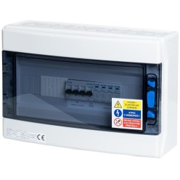 Solarmi AC32N0 osazený rozvaděč pro fotovoltaiku, jističe, chránič, N0, 3f, 32A