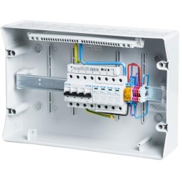 Solarmi AC32N0 osazený rozvaděč pro fotovoltaiku, jističe, chránič, N0, 3f, 32A